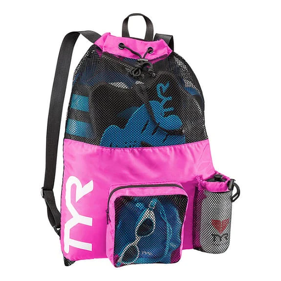 Borsa Da Piscina TYR Big Mesh Mummy Rosa 1 Borsa Da Piscina TYR Big Mesh Mummy Rosa