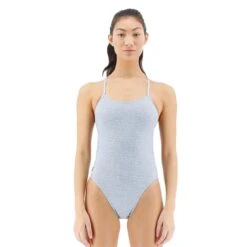 Costume TYR Lapped Solid Grigio Donna