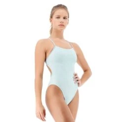 Costume TYR Lapped Solid Azzurro Donna -Tyr tyr clap7a332 003