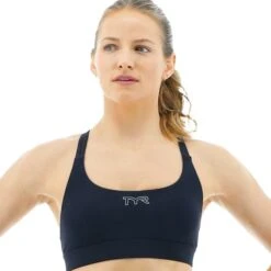 Reggiseno TYR Solid Sports Kinetic Nero