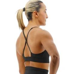 Reggiseno TYR Solid Sports High Nero Grigio -Tyr tyr fghsol3a001 004