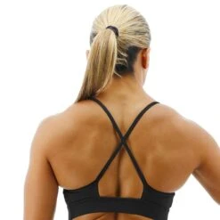 Reggiseno TYR Solid Sports High Nero Grigio -Tyr tyr fghsol3a001 006