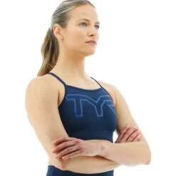 Reggiseno TYR Solid Sports High Blu Marino -Tyr tyr fghsol3a933 004
