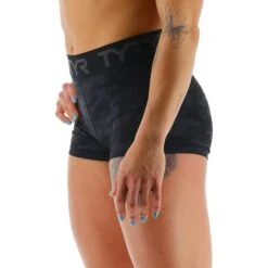 Pantaloncini TYR Base Kinetic Mid Rise Donna Nero Grigio Donna -Tyr tyr ftmlsb3a001 002