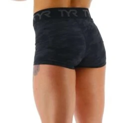 Pantaloncini TYR Base Kinetic Mid Rise Donna Nero Grigio Donna -Tyr tyr ftmlsb3a001 003