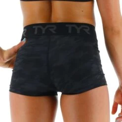 Pantaloncini TYR Base Kinetic Mid Rise Donna Nero Grigio Donna -Tyr tyr ftmlsb3a001 006