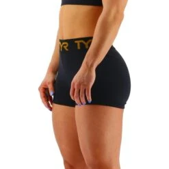 Pantaloncini TYR Base Kinetic UltraSoft Nero Arancio Donna -Tyr tyr ftmrsl3a001 003