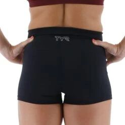 Leggings Corti TYR Base Kinetic High-Rise Donna Nero -Tyr tyr ftmrss3a001 006