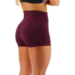 Pantaloncini TYR Base Kinetic High-Rise Rosso Scuro Donna -Tyr tyr ftmrss3a934 004