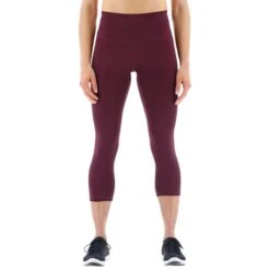 Calzamaglia TYR Base Kinetic 3/4 High Rise Rosso Scuro Donna