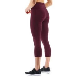 Calzamaglia TYR Base Kinetic 3/4 High Rise Rosso Scuro Donna -Tyr tyr fttmrs3a934 003