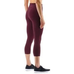 Calzamaglia TYR Base Kinetic 3/4 High Rise Rosso Scuro Donna -Tyr tyr fttmrs3a934 004