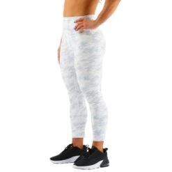 Calzamaglia Corta TYR Base Kinetic High-Rise Bianco Azzurro Donna -Tyr tyr fttmrw3a100 003