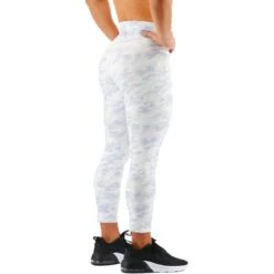 Calzamaglia Corta TYR Base Kinetic High-Rise Bianco Azzurro Donna -Tyr tyr fttmrw3a100 004