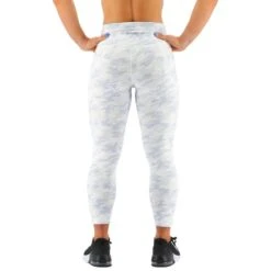 Calzamaglia Corta TYR Base Kinetic High-Rise Bianco Azzurro Donna -Tyr tyr fttmrw3a100 006