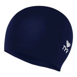 Cuffia Nuoto TYR Solid Latex Blu Navy Bambini