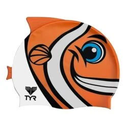 Cuffia TYR Happy Fish Arancione Bianco Nero Bambini