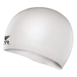 Cuffia Nuoto TYR Silicon Cap Bianco Bambino