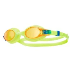 Occhialini TYR Swimple Verde Con Lenti Arancione Bambini