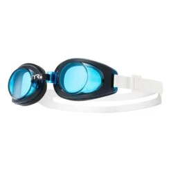 Occhialini TYR Foam Bianco Nero Con Lenti Blu