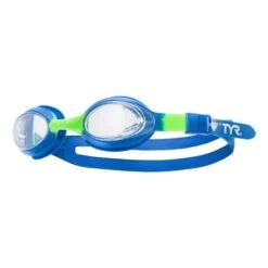 Occhialini TYR Flex Frame Blu Verde Con Lenti Trasparenti Bambini