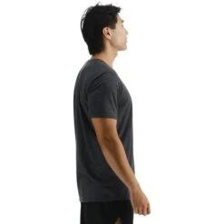T-shirt TYR Ultrasoft Big Logo Manica Corta Grigio Nero -Tyr tyr usstmc3a255 006