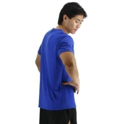 T-shirt TYR Ultrasoft Tech Manica Corta Blu Grigio -Tyr tyr usstms3a428 003