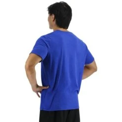 T-shirt TYR Ultrasoft Tech Manica Corta Blu Grigio -Tyr tyr usstms3a428 004