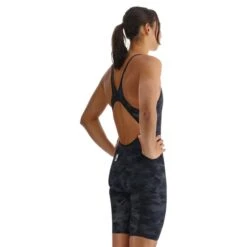 Costume TYR Venzo Camo Open Back Nero Grigio Donna -Tyr tyr vzcob6a001 004